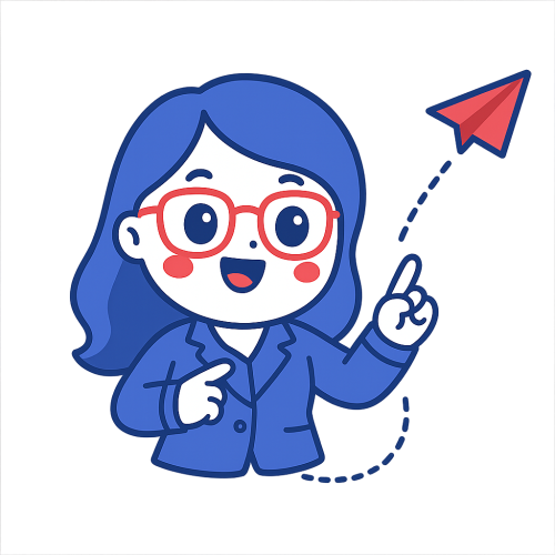 Friendly Businesswoman with Paper Airplane